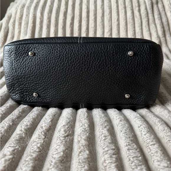 Dooney & Bourne Black Pebbled Grain Leather Satchel - Picture 5 of 13